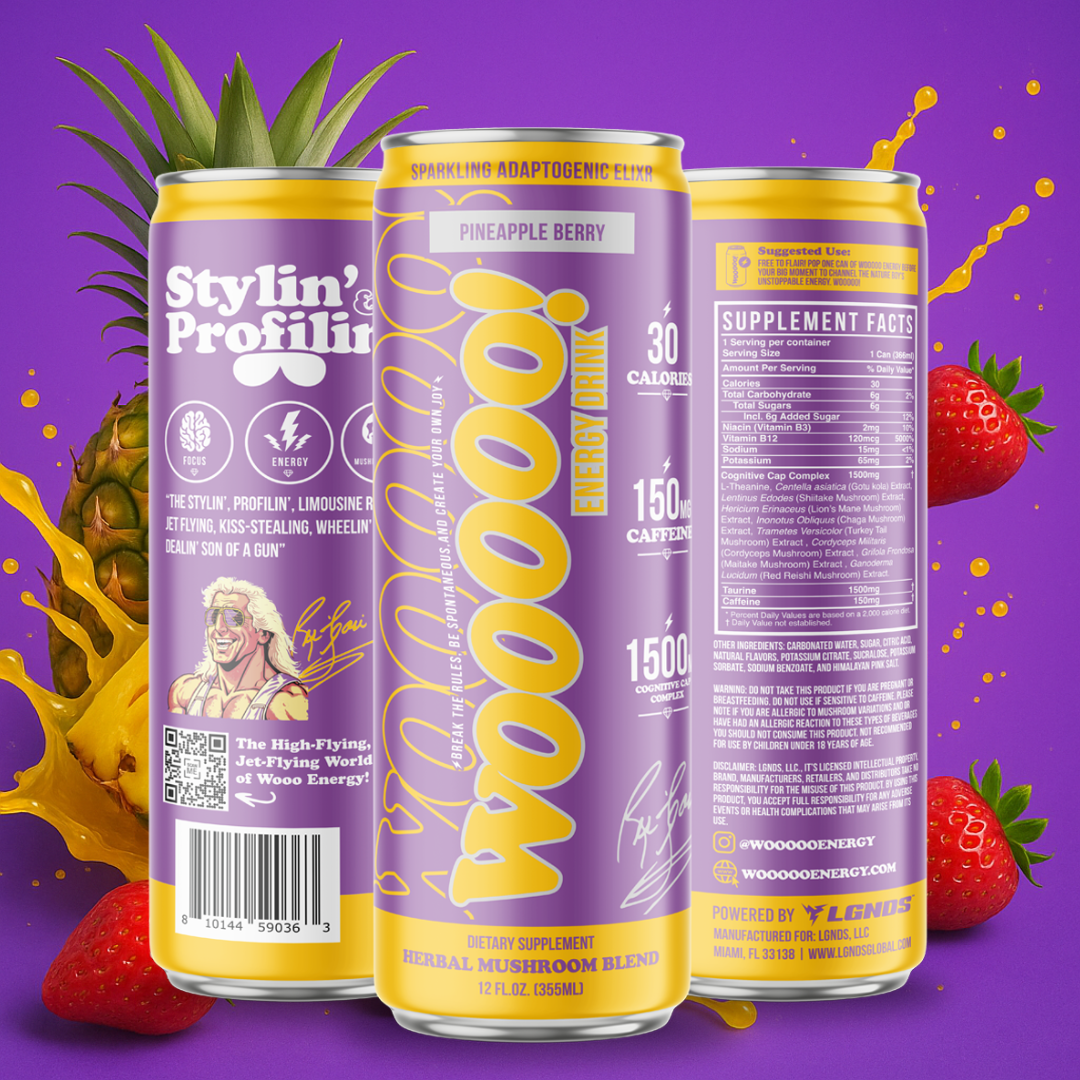Woooooenergy - Pineapple Berry Sparkling Mushroom Elixir