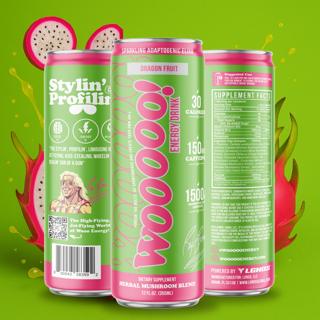 Woooooenergy - Dragon Fruit Sparkling Mushroom Elixir