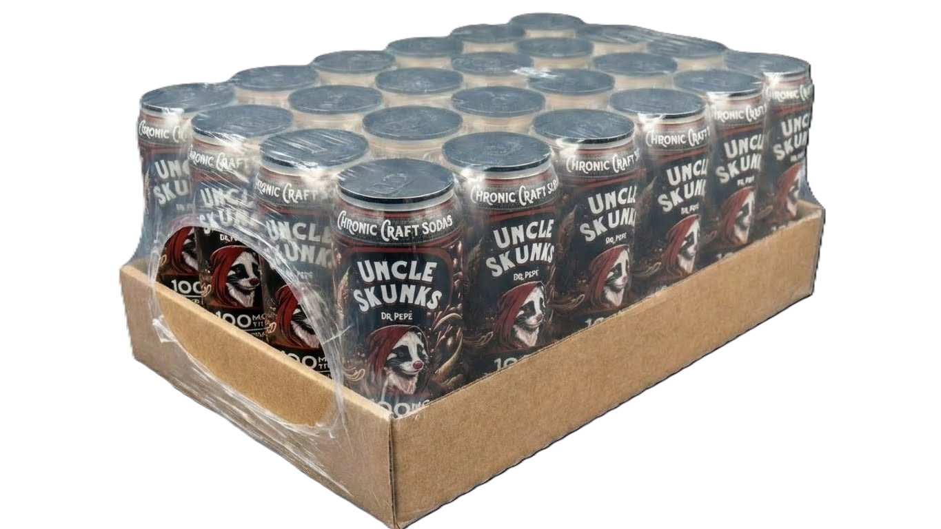 Uncle Skunks | Dr. Pepé | 12oz Chronic Craft Soda | 100 MG D9