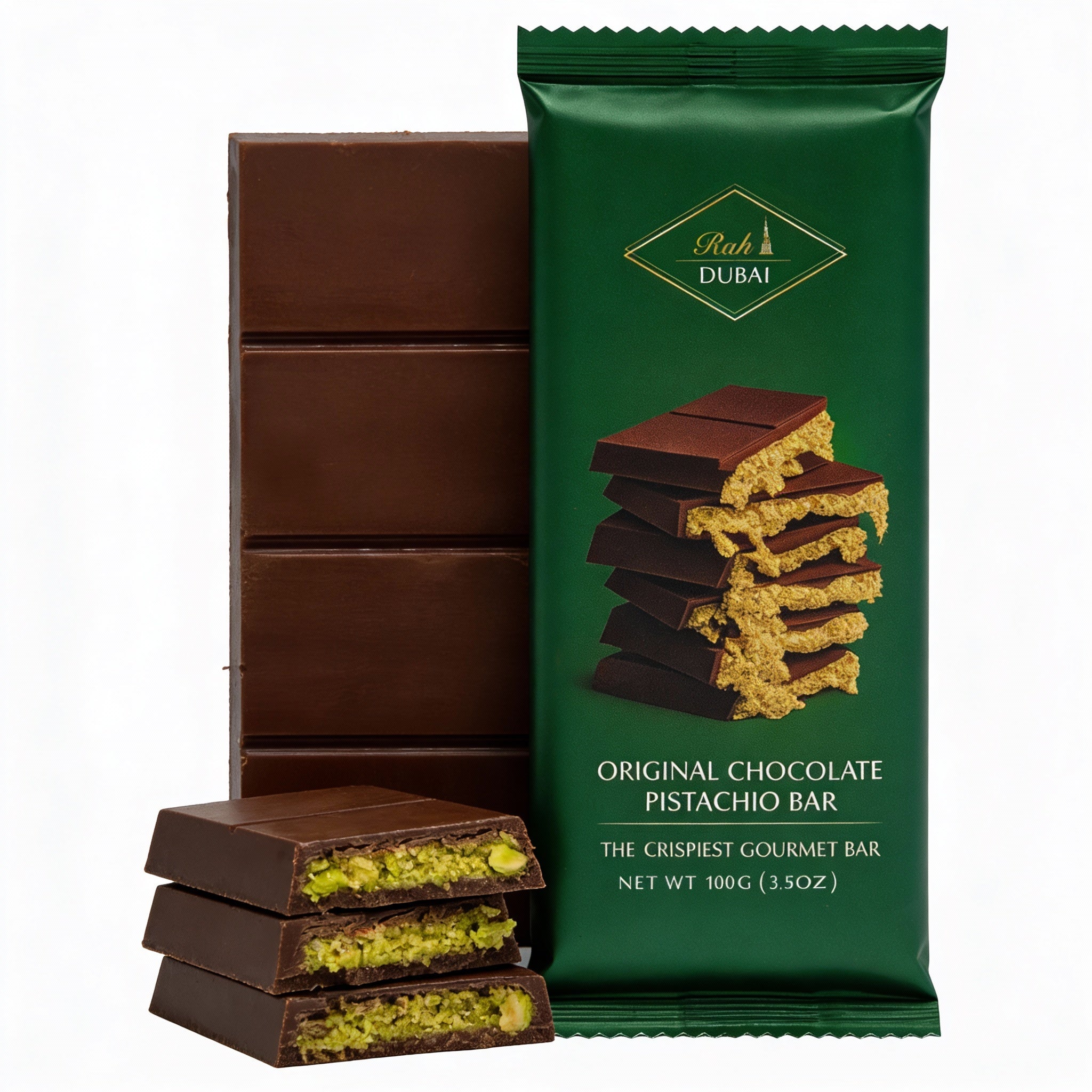 Rah Dubai - Dubai Chocolate, Pistachio & Kataifi 3.5oz (100g)