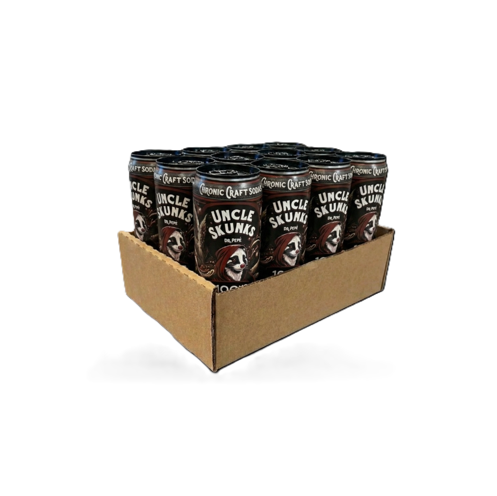 Uncle Skunks | Dr. Pepé | 12oz Chronic Craft Soda | 100 MG D9