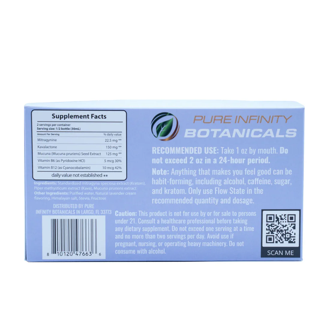 Flow State Kava Kratom Lavender Cream 12CT Display