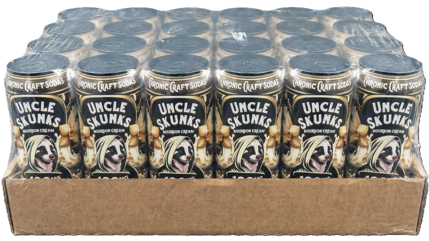 Uncle Skunks | Bourbon Cream | 12oz Chronic Craft Soda | 100 MG D9