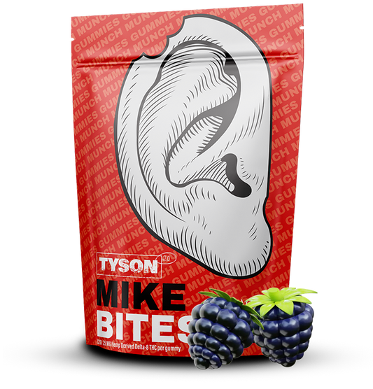 Mike Bites Black Eye Berry 1:1 Full Spectrum D8 Gummies