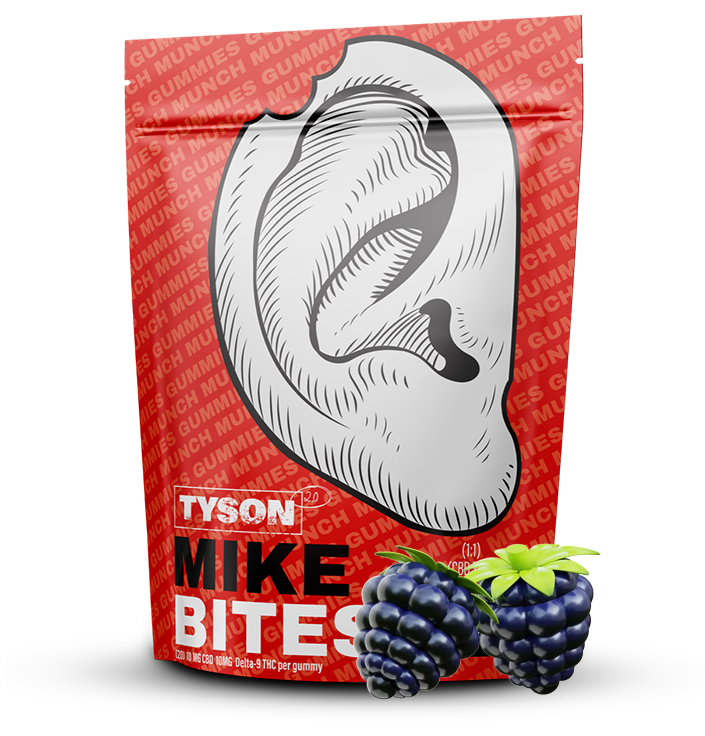 Mike Bites Black Eye Berry 1:1 Full Spectrum D9 Gummies