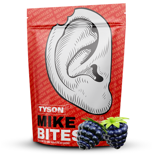 Mike Bites Black Eye Berry 1:1 Full Spectrum D9 Gummies