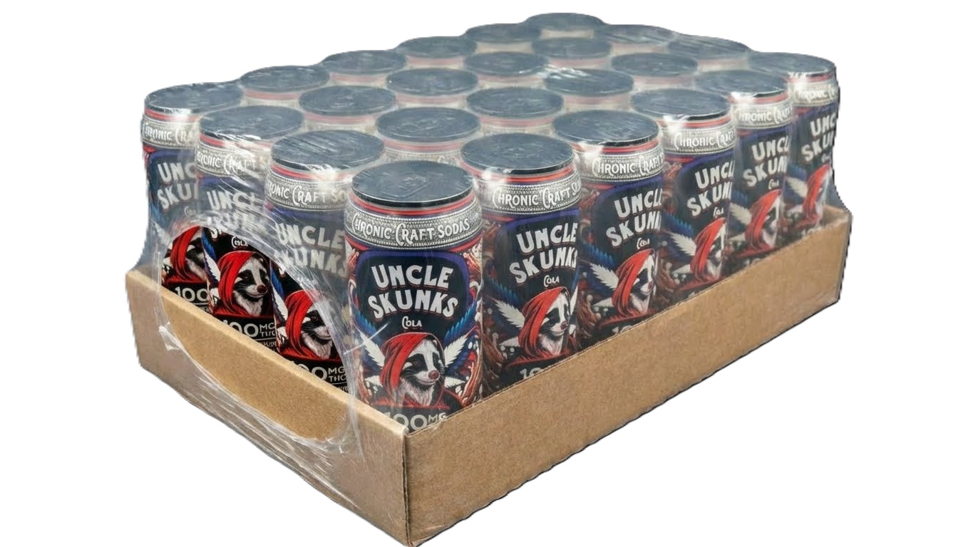 Uncle Skunks | Cola | 12oz Chronic Craft Soda | 100 MG D9