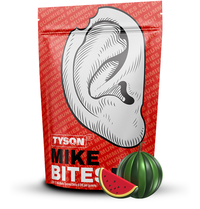 Mike Bites Watermelon 1:1 Full Spectrum D8 Gummies