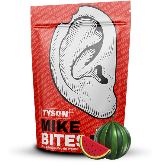 Mike Bites Watermelon 1:1 Full Spectrum D8 Gummies