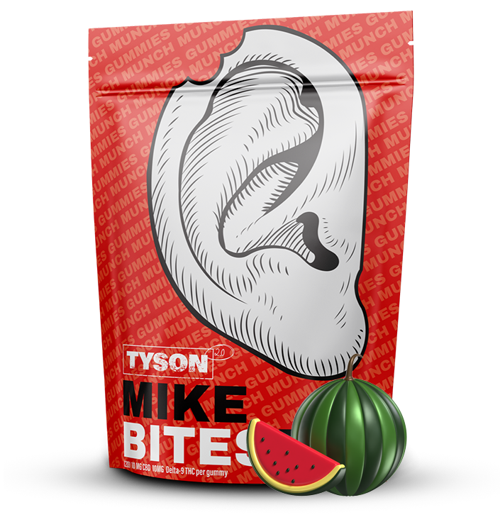 Mike Bites Watermelon 1:1 Full Spectrum D9 Gummies