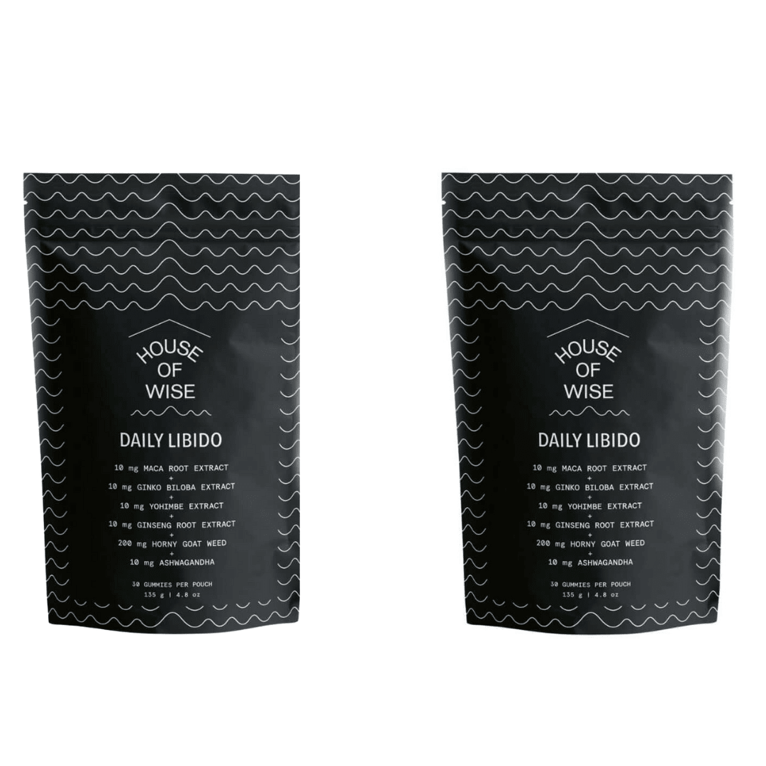 House of Wise Daily Libido Gummies pouch — natural sexual wellness supplement 