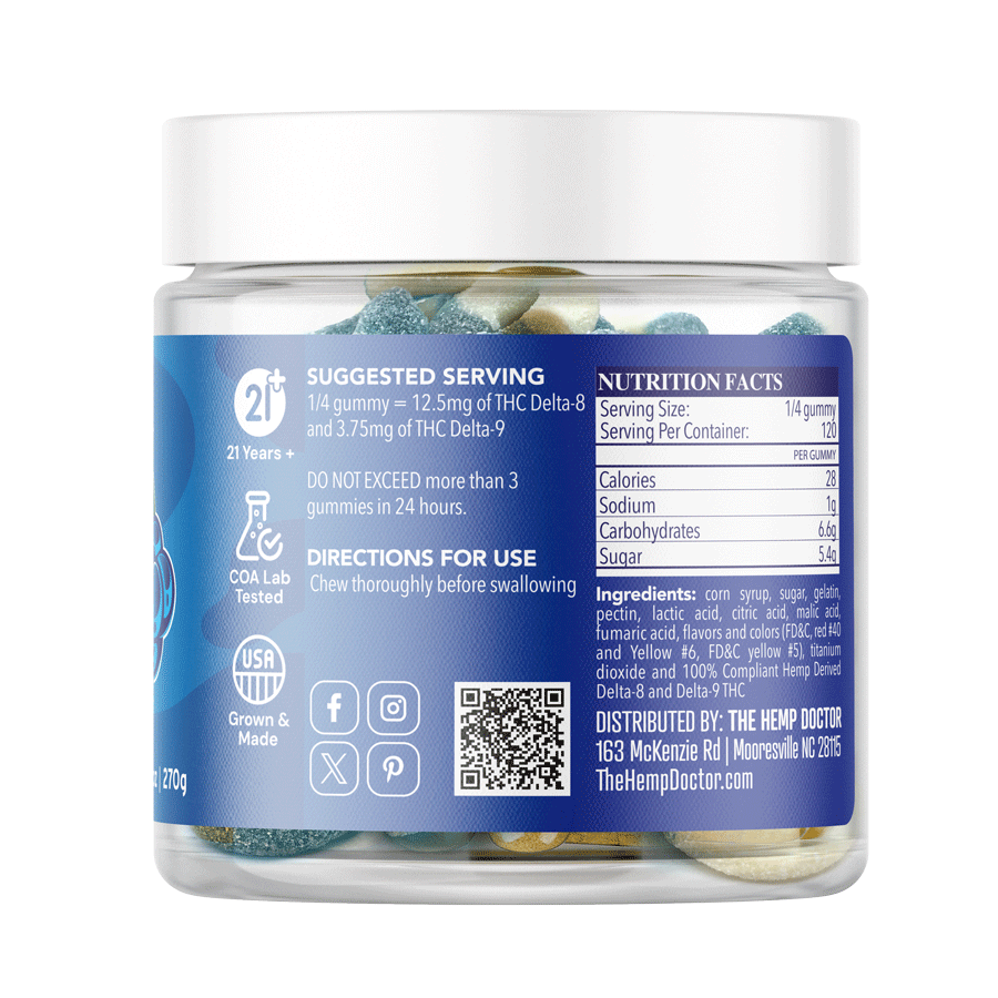 D8:D9 THC GUMMIES | 65MG