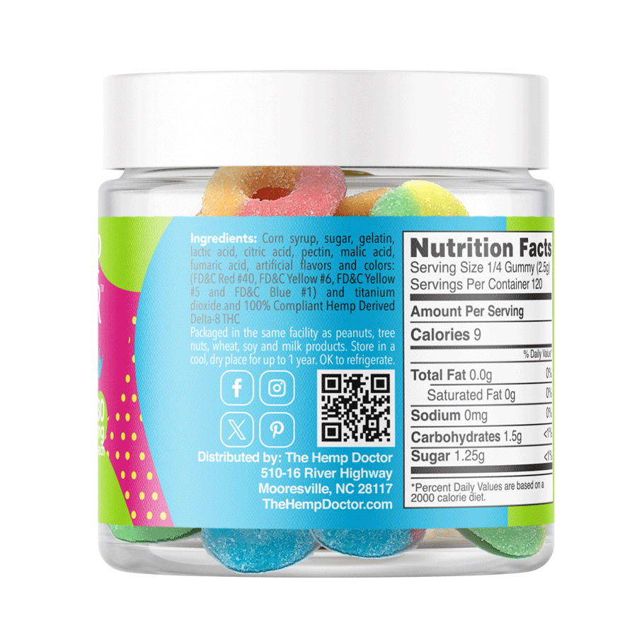 D8 THC COSMIC RING GUMMIES | 30MG