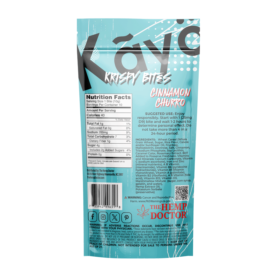 KAYO | DELTA 9 THC KRISPY BITES | 250MG  4.6