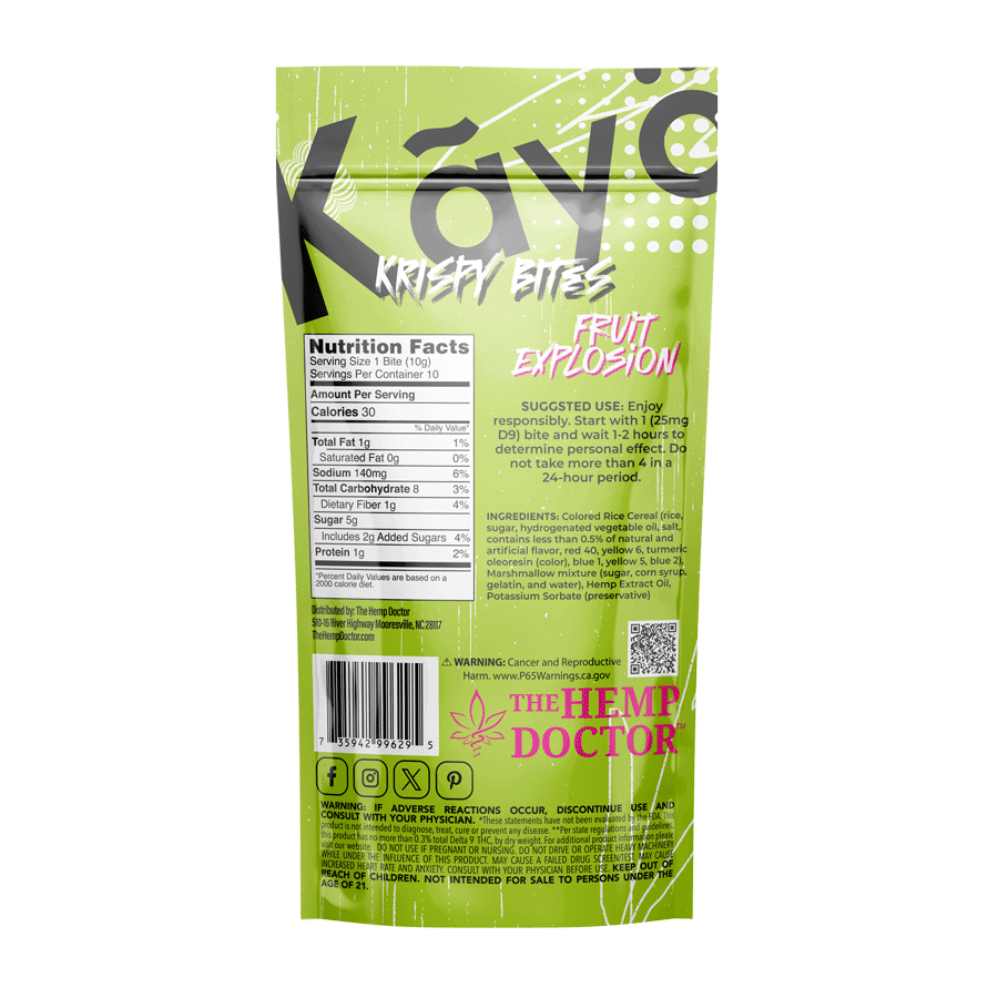 KAYO | DELTA 9 THC KRISPY BITES | 250MG  4.6