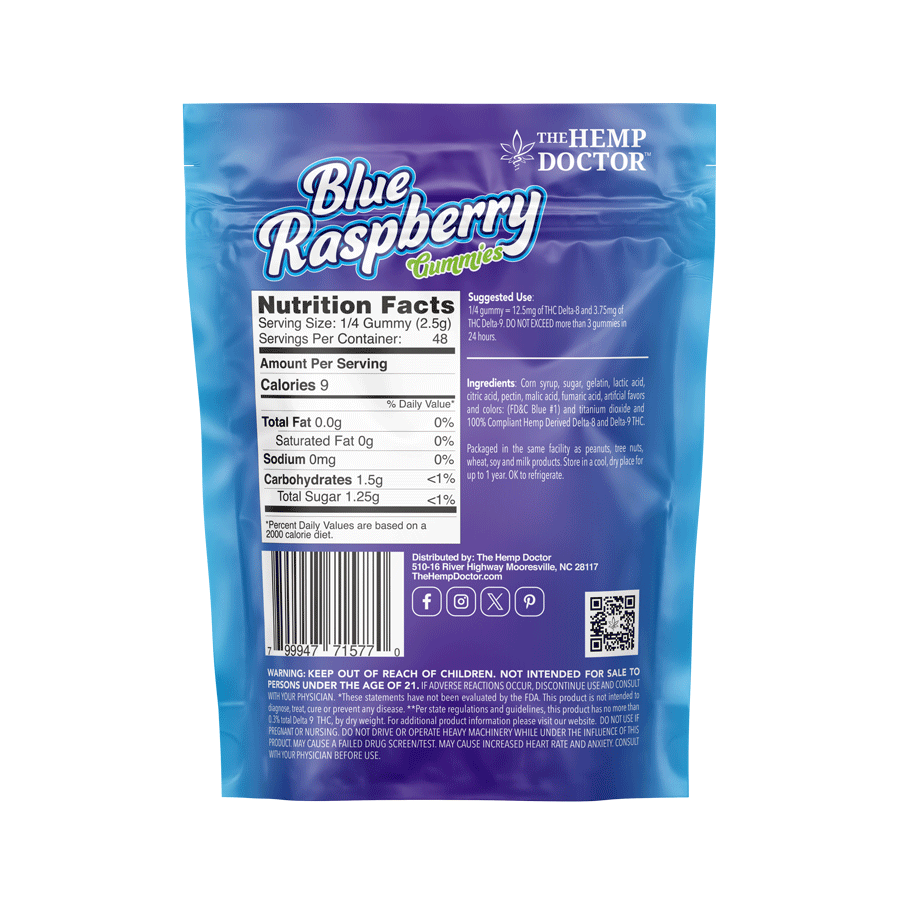 D8:D9 THC GUMMIES | 65MG