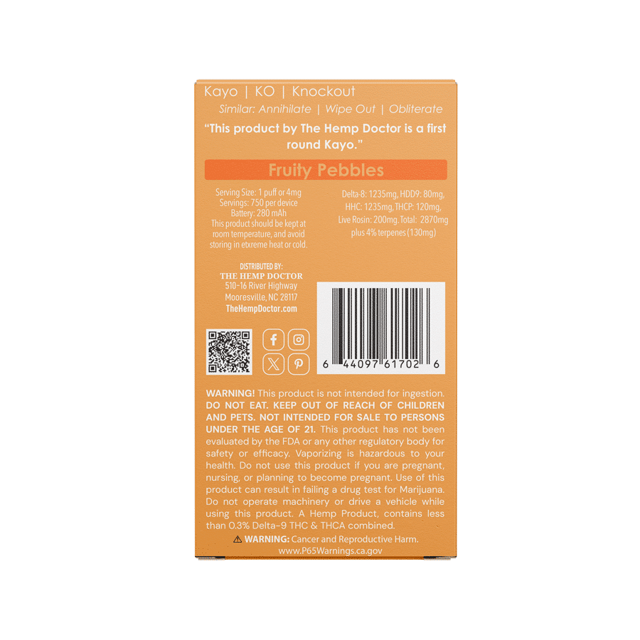 KAYO | ORIGINAL THC BLEND DISPOSABLE VAPE | 3G