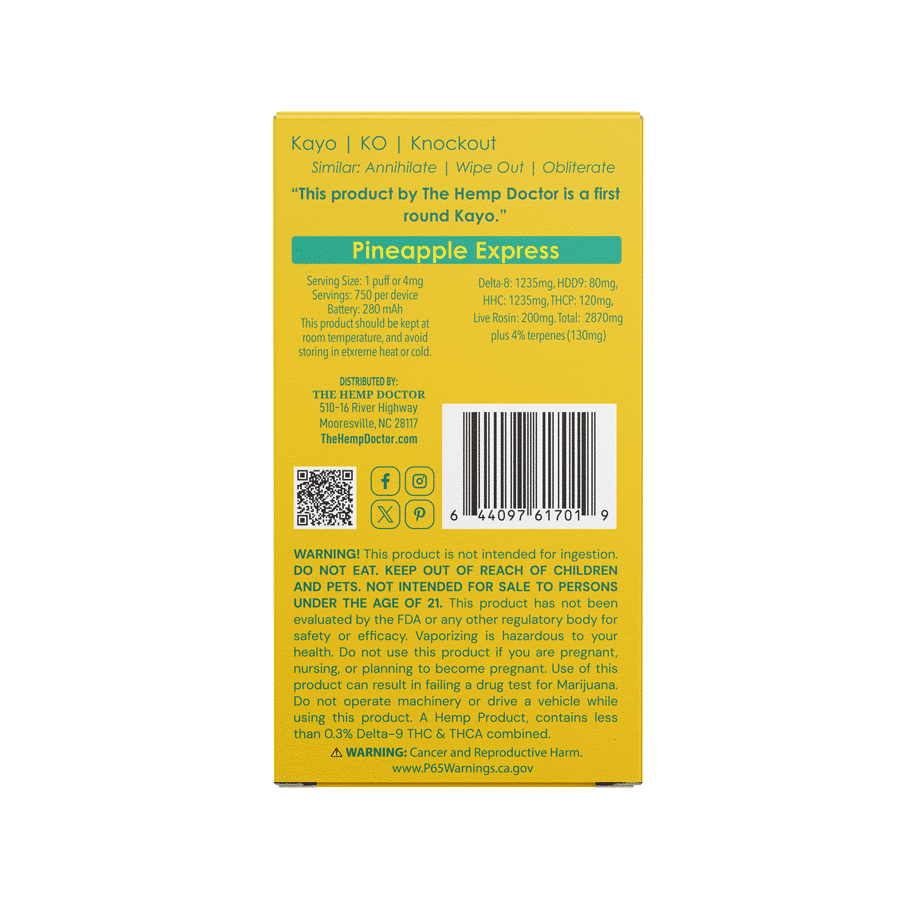 KAYO | ORIGINAL THC BLEND DISPOSABLE VAPE | 3G