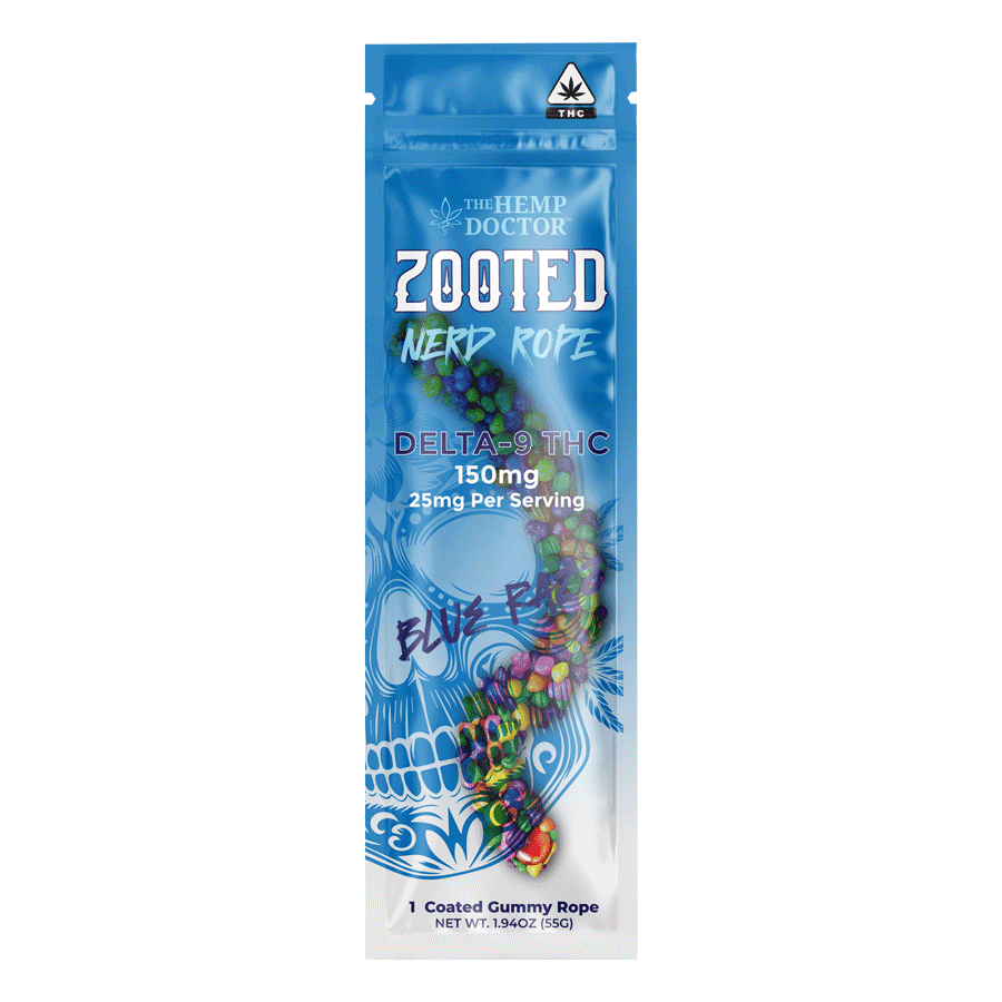 The Hemp Doctor -  ZOOTED | 150MG D9 THC NERD ROPES