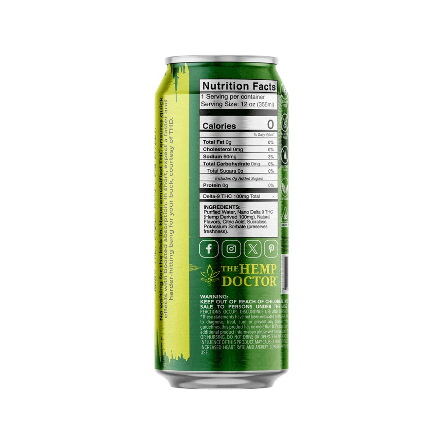 The Hemp Doctor -  ZOOTED | 100MG DELTA 9 THC Seltzer
