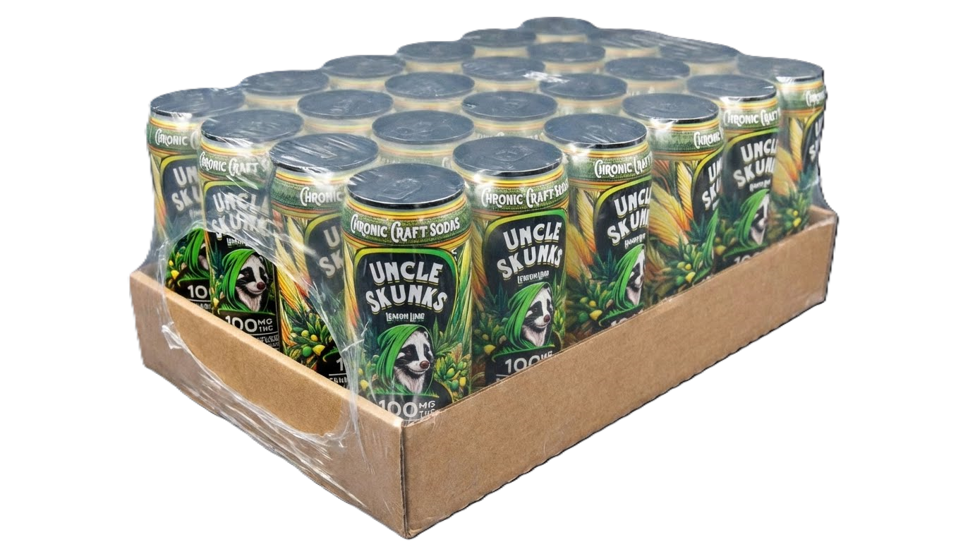 Uncle Skunks | Lemon Lime | 12oz Chronic Craft Soda | 100 MG D9