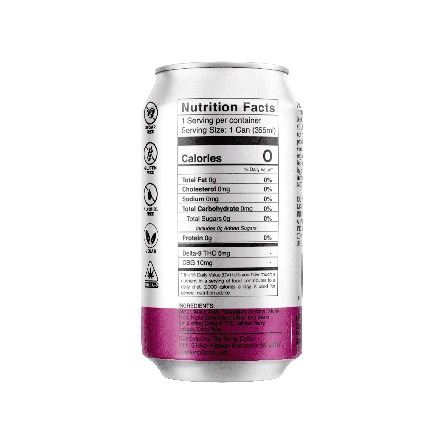 The Hemp Doctor -  Southern High | 15mg D9 | CBG Seltzer