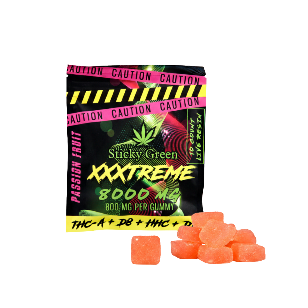 Packaging of xxxtreme gummies at mint