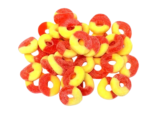 D8 THC PEACH RING GUMMIES | 30MG