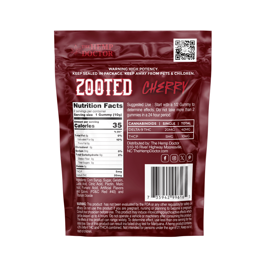 ZOOTED | THCP / DELTA 9 GUMMIES | 50,000MCG
