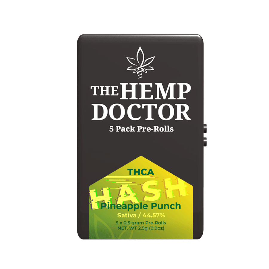 THCA BUBBLE HASH INFUSED PREROLLS | 5-PACK TINS