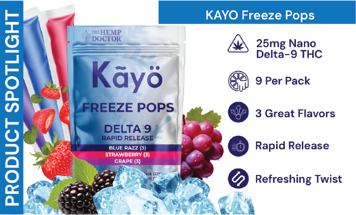 The Hemp Doctor -  Kayo | 25mg Delta 9 THC Freeze Pops
