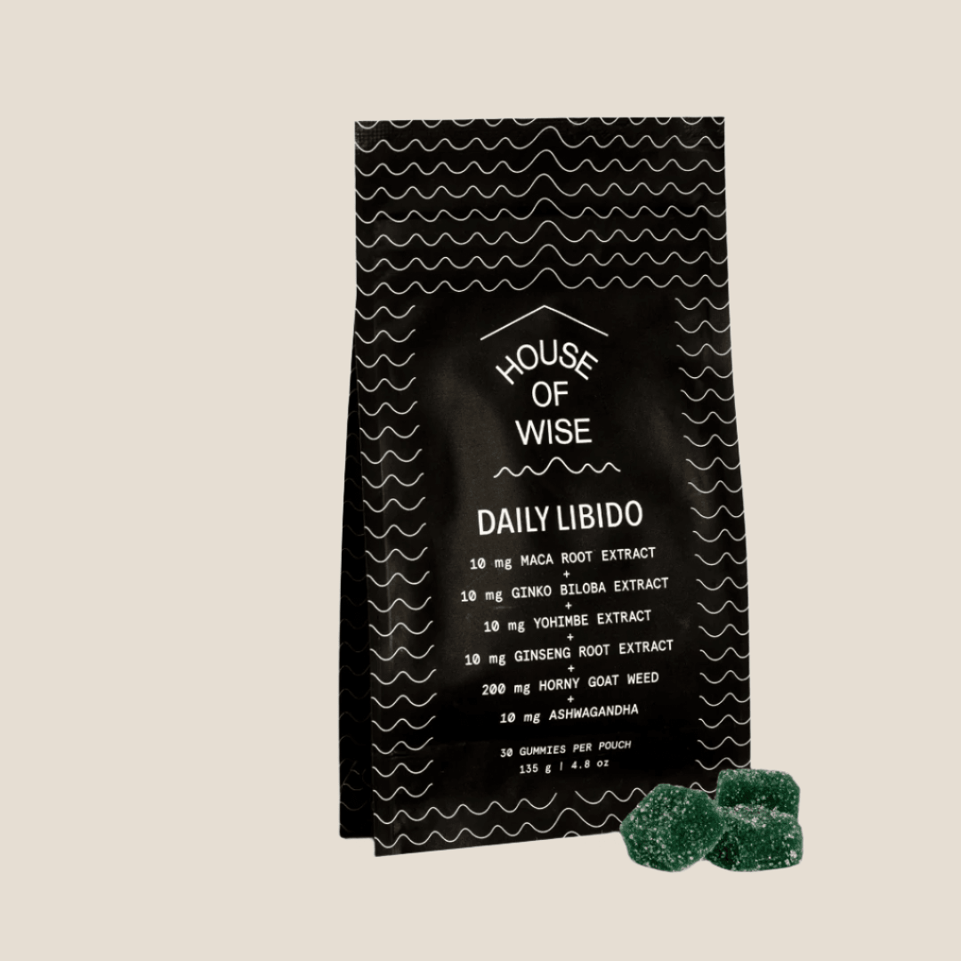 House of wise daily libido gummies packaging