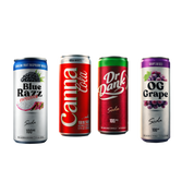 Sticky Green 100mg infused soda OG Grape — 5 flavours-mint

