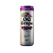 Sticky Green 100mg infused soda OG Grape — grape mixed cannabis beverage

