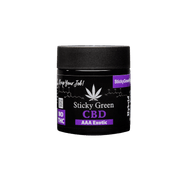 Sticky Green CBD AAA Exotic 3.5g jar — NO THC, Super Haze Sativa shown