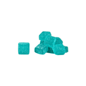Sticky Green XXXTREME gummies close-up — 800mg per gummy